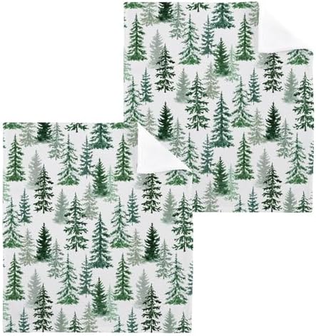 Burbuja Forest Trees Cotton Washcloth Set of 2