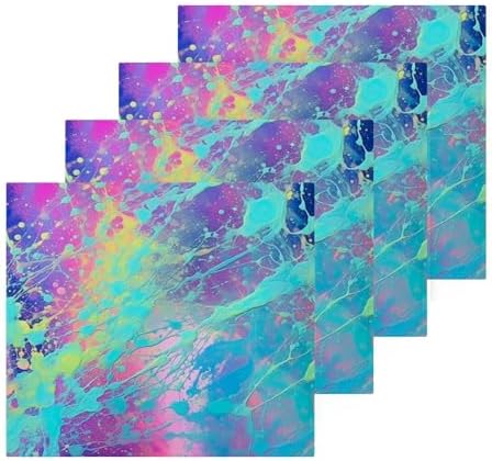 Iridescent Washcloth Set Soft AbsorbentReusable Washcloths for Baby and Fingertip Towels