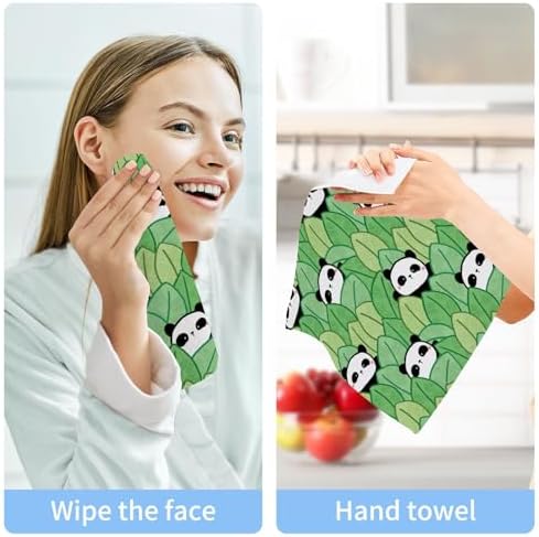 cartoon panda washcloths 2 pack