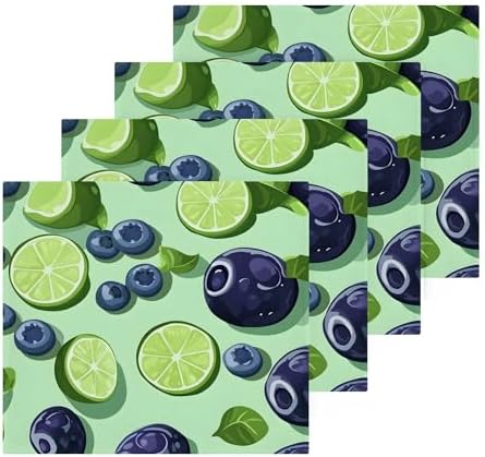 Xigua Blueberries Washcloths Set of 2 - 12x12 Inch