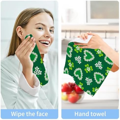 St Patricks Day Shamrock Towels Set WIHVE