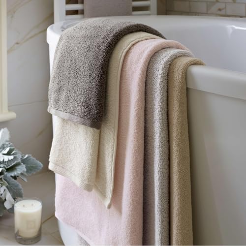 Pine Cone Hills Luxurious Shale Towel Washcloth Grey Solid Pattern