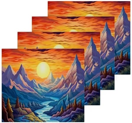 Nature Mountain Washcloth Set