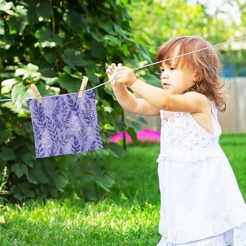 Lavender Soft Cotton Baby Face Towels Reusable Washcloth Set
