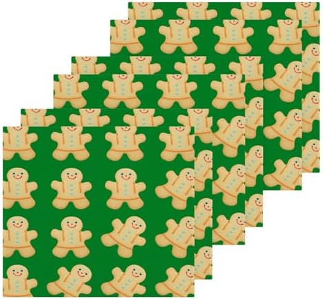 Christmas Gingerbread Man Washcloths 2-Pack