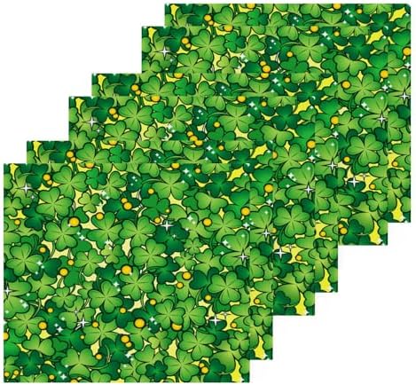 St Patricks Day Shamrock Soft Absorbent Washcloth Set of 2