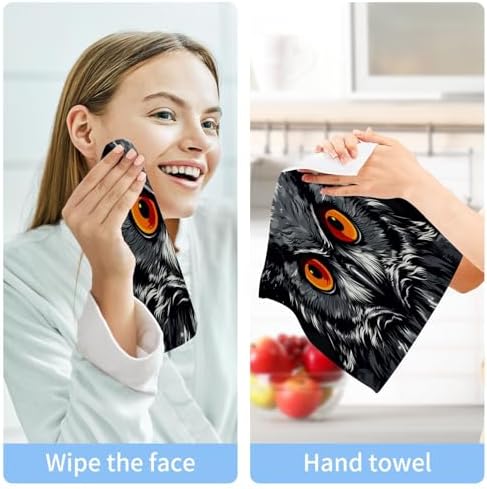 Owl Washcloth 2-Pack Soft Absorbent Reusable Washable