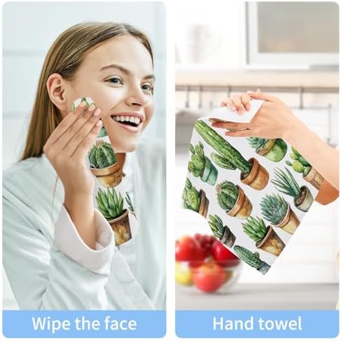 Cactus Shape Baby Washcloth Set - Soft Reusable Washable for Adults Babies