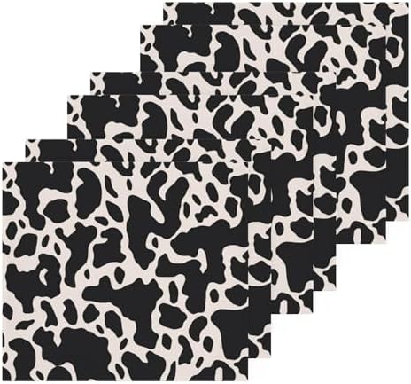 Stylish Cow Print Washcloths 2-Piece Set
