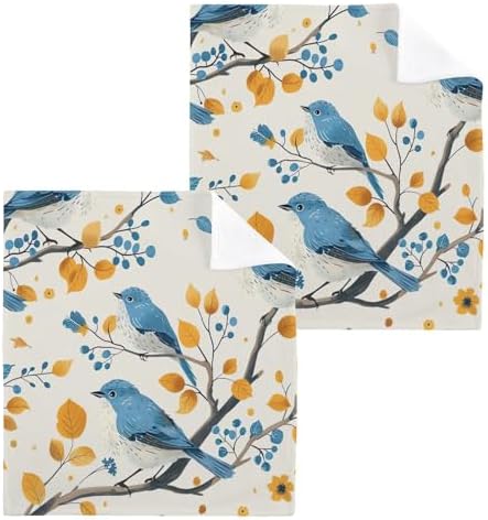 Sleek Soft Birds Twig Washcloth 2 Pack