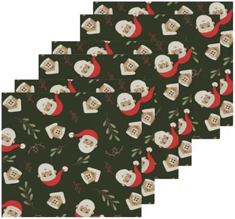 Reusable Soft Christmas Santa Washcloth for Kids Washable