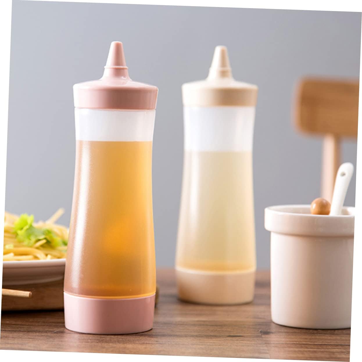 MAGICLULU 3 Pcs Reusable Squeeze Bottles for Condiments