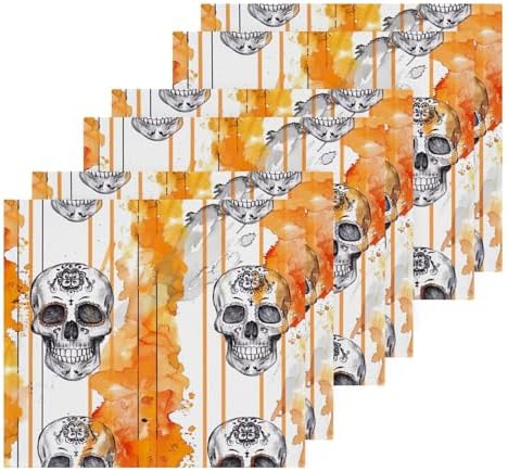 Yettasbin Skull Washcloth 2 Pack Soft Cotton Baby Face Towels