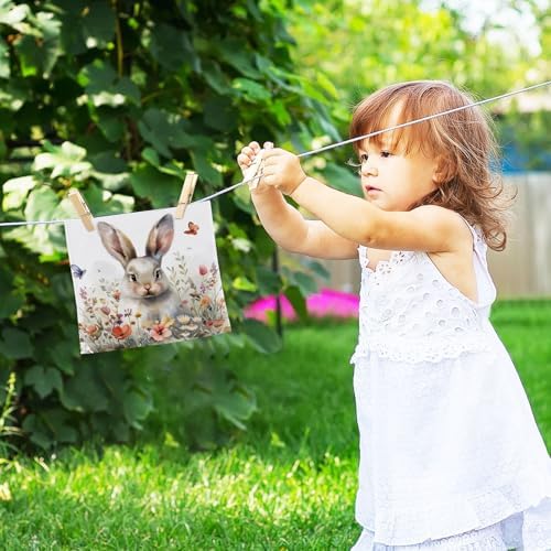 Cute bunny washcloths for babies Soft absorbent reusable washcloths