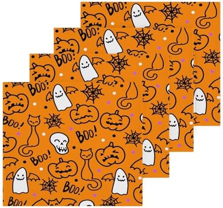 Halloween Cat Towels Soft Fingertip Reusable for Cats