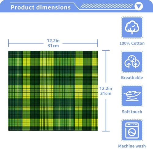 Buffalo Plaid Reusable Face Towels 2 Pack