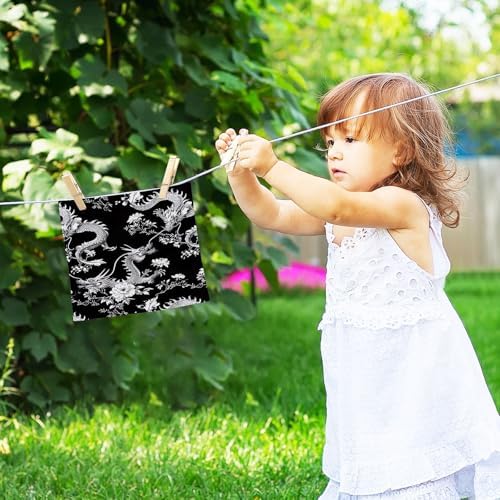 Elegant Chinese Dragon Washcloth Set for Babies