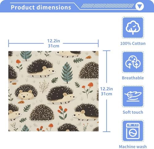 YETTASBIN Hedgehog Washcloth 2 Pack