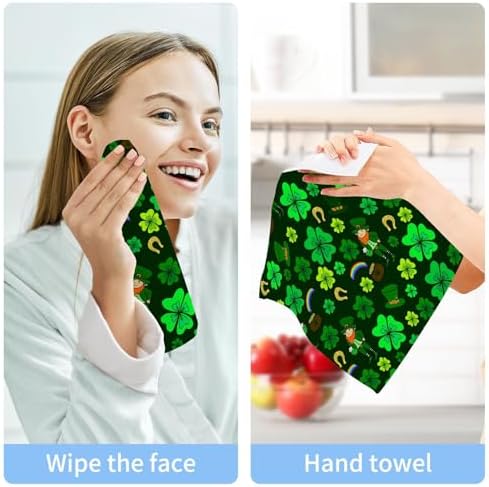 St Patricks Day Soft Washcloth Set for Babies