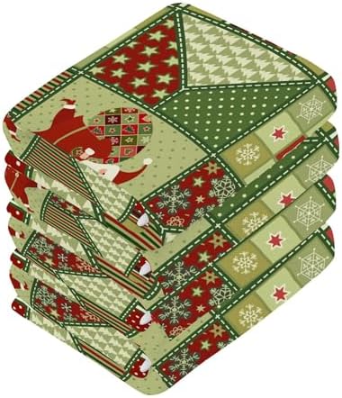 Xigua Christmas Santa Claus Washcloth Set