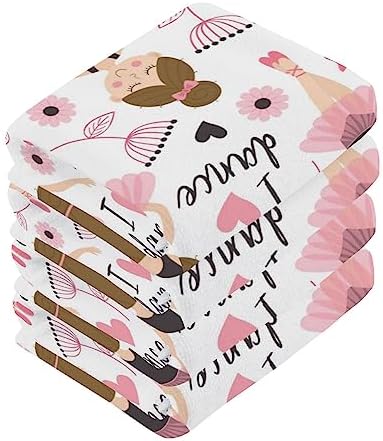 Perfect Start in the Bathroom - Ballet Girl Washcloth Set