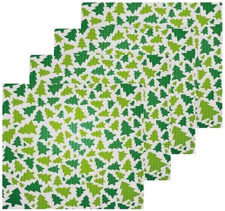 Xigua Christmas Tree Washcloth Set - Multi-Purpose Safe and Stylish