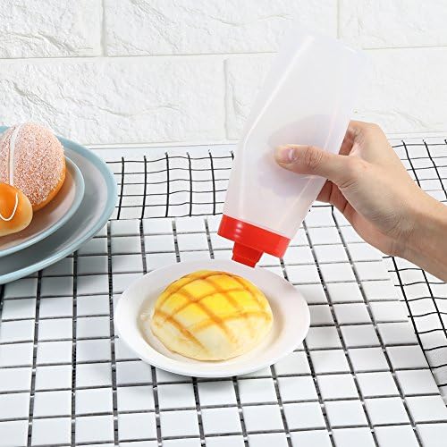 FIYO Squeeze Condiment Dispenser - 4-Hole 300ml Red