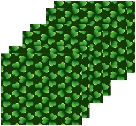 St Patricks Day Shamrock Washcloth 12x12 Soft Reusable