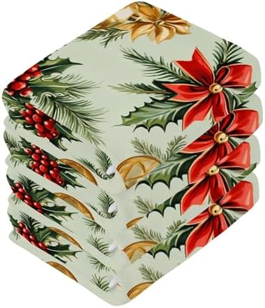 Xigua Christmas Candy Washcloth Set - 12x12