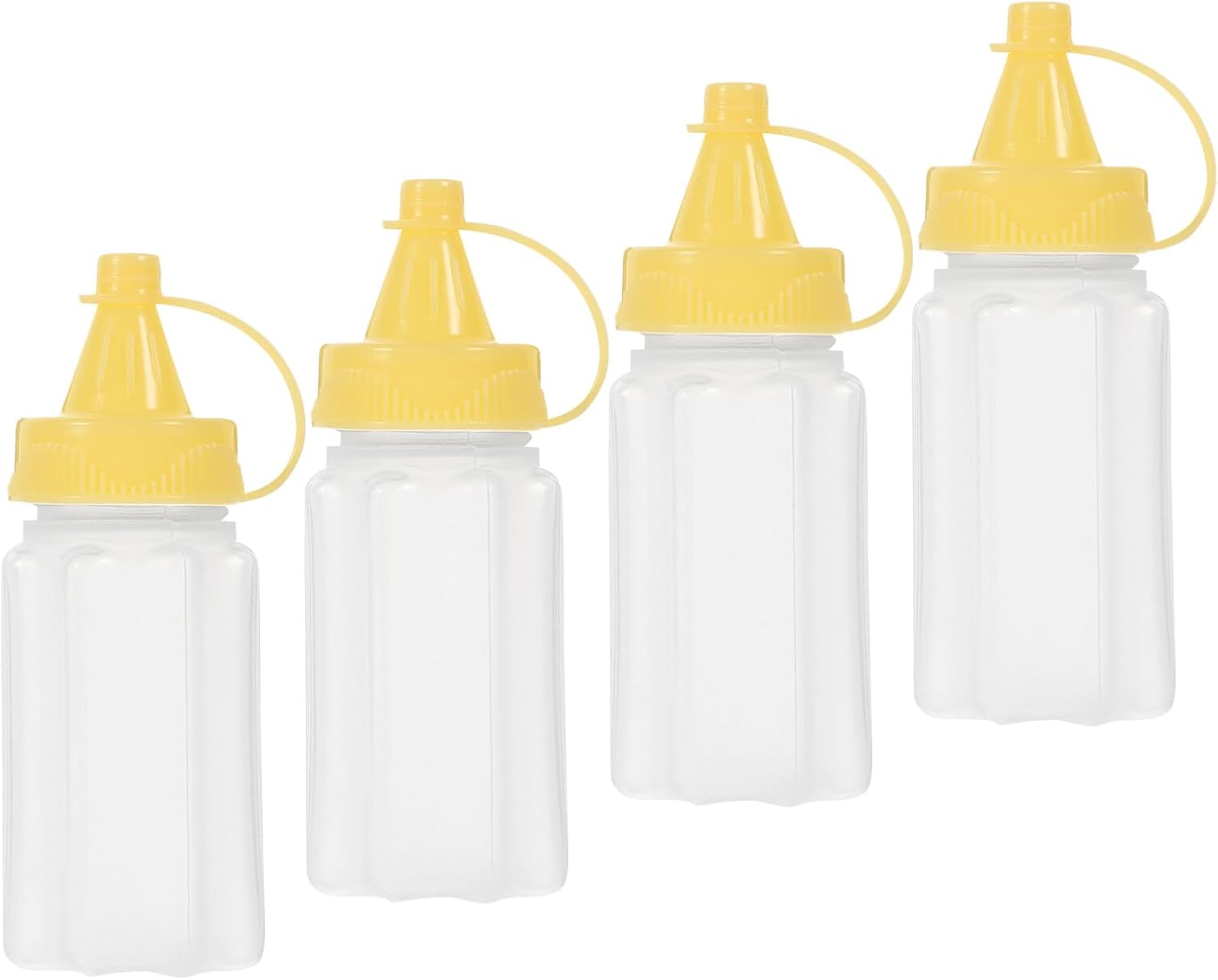 Mobestech 4-Pack Smeber Squeeze Bottles - Durable BPA-Free Ideal Kitchen Essential