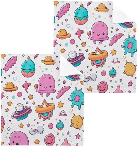 Cartoon Planet Washcloth Set