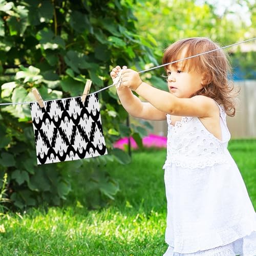 Halloween Ghost Washcloth Set Soft 12x12 Washcloths for Face Hand