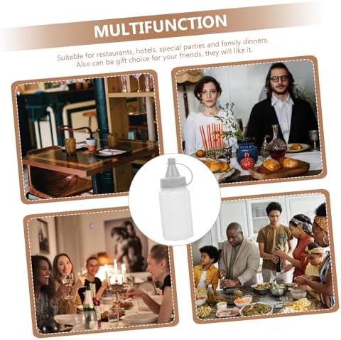 Mikinona Mini Refillable Ketchup Honey 4PCS Ultimate Compact Kitchen Solution