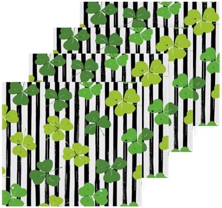YETTASBIN St Patricks Day Shamrock Washcloths 2 Pack