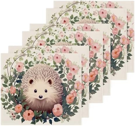Hedgehog Washcloth for Babies Soft Absorbent Reusable Fingertip Towels