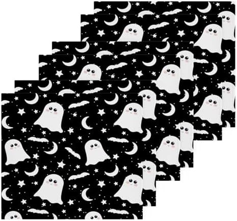 Halloween Ghost Washcloth Set - Soft Reusable Baby Face Towels