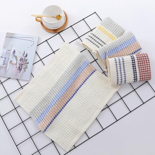 Soft Cotton Washcloth for Daily Use Durable Striped Design