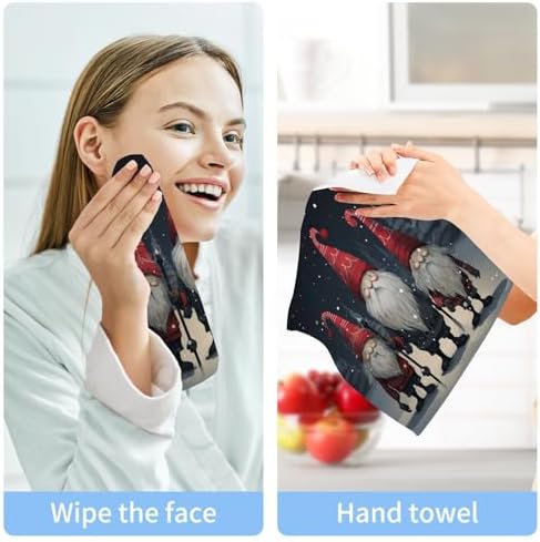 Cute Gnome Reusable Washcloth Set 2-Pack