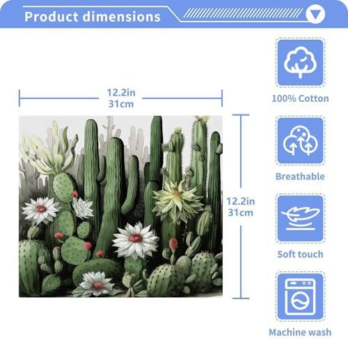 Soft Reusable Washcloths for Face Bath 12x12 inch Multi-Use
