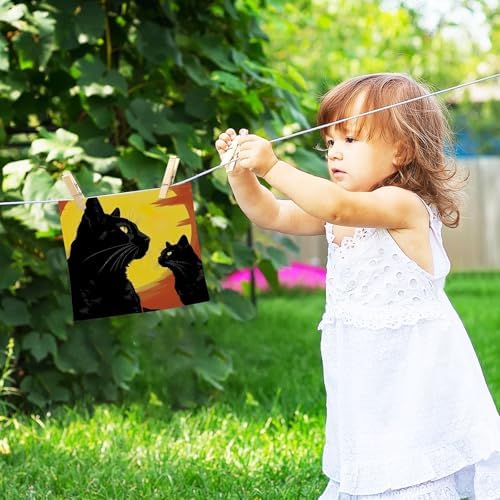 Two-Pack Soft and Absorbent Cat Washcloths for Babies and Beyond