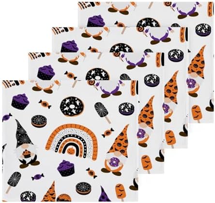 Gnome Washcloth Set for Halloween Soft absorbent 2 pack