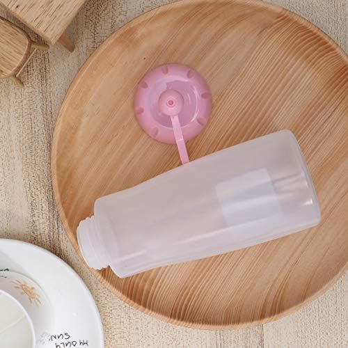 Zerodeko 440ml Salad Dressing Squeeze Bottles with Easy-close Lid