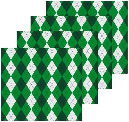 St Patricks Plaid Washcloth Set Soft PAK 2-Pack