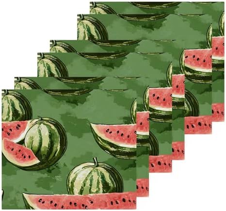 Vibrant xigua Watermelon Pattern Washcloth Set