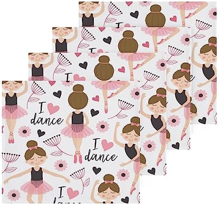 Perfect Start in the Bathroom - Ballet Girl Washcloth Set