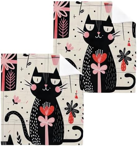 Yettastbin Washcloth Set for Cats