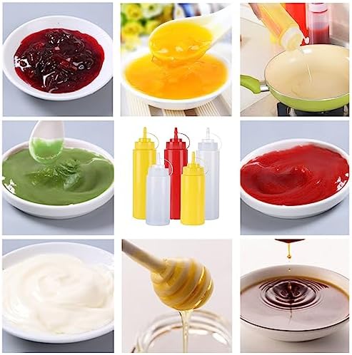 3-Piece Yellow Plastic Squeeze Bottles Effortless Living