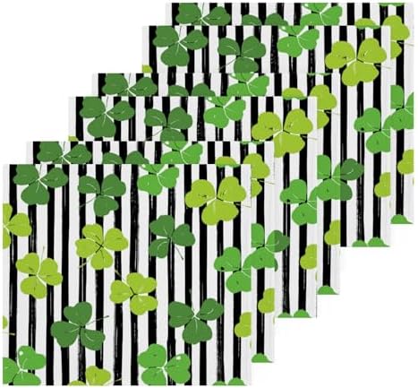 YETTASBIN St Patricks Day Shamrock Washcloths 2 Pack