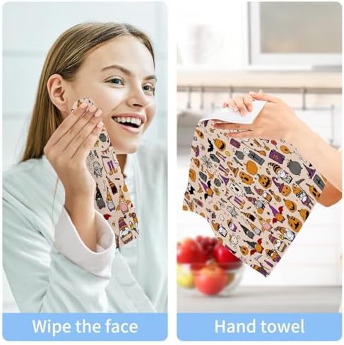 YETTASBIN Halloween Gnome Washcloths 2 Pack 1