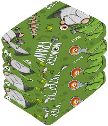 Witchy Halloween Gnome Washcloth Set